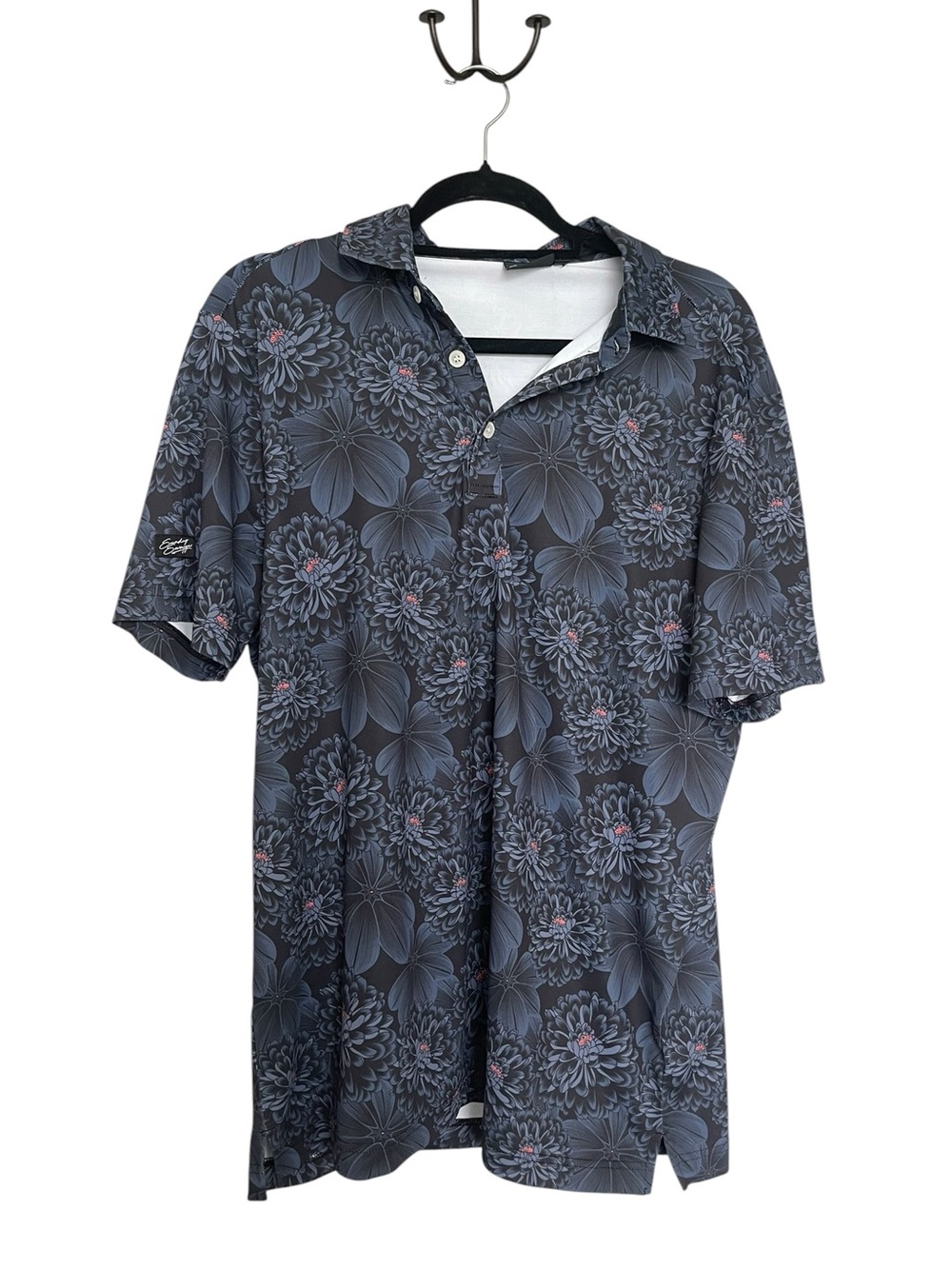 Sunday Swagger Men's Floral Short-Sleeve Polo Shirt